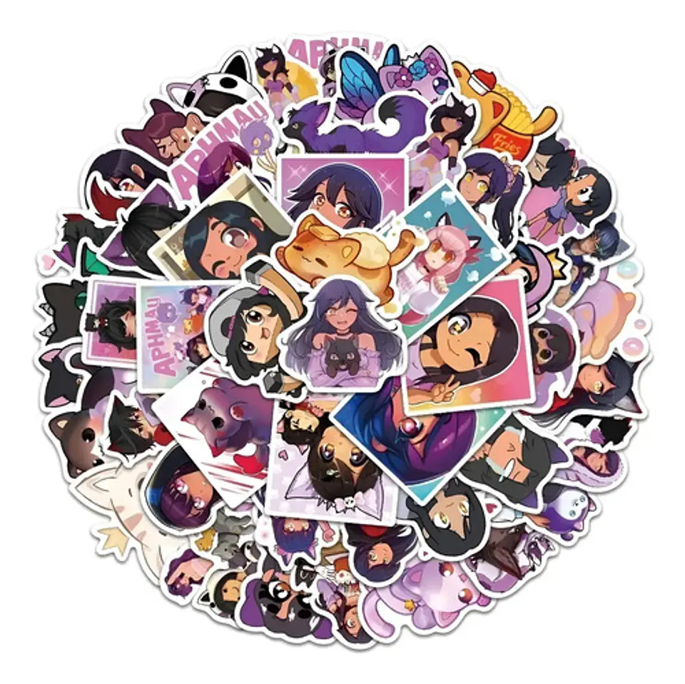 Aphmau - Set De 50 Stickers / Calcomanias / Pegatinas 1
