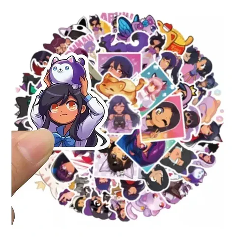 Aphmau - Set De 50 Stickers / Calcomanias / Pegatinas