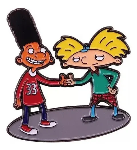 Pins De Gerald & Arnold / Hey, Arnold! / Broches Metálicos