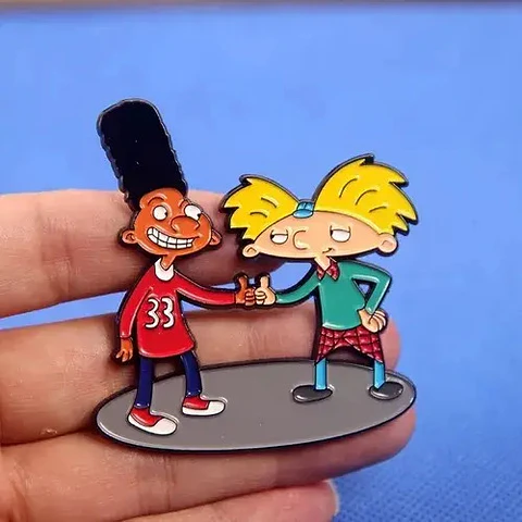 Pins De Gerald & Arnold / Hey, Arnold! / Broches Metálicos