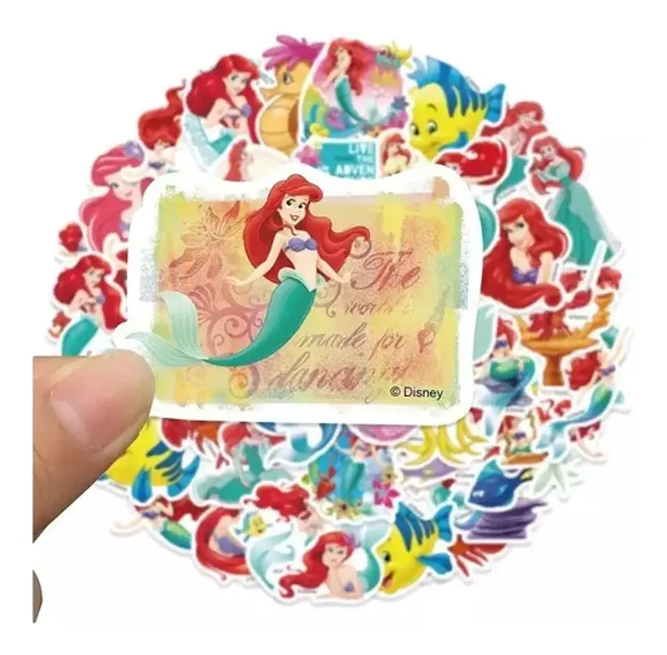 La Sirenita - Set De 50 Stickers / Calcomanias / Pegatinas 4