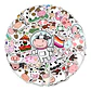 Vaca Kawaii - Set De 50 Stickers / Calcomanias / Pegatinas - Miniatura 1