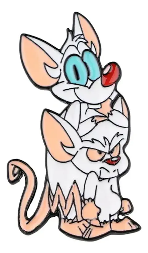 Pins Cerebro / Pinky Y Cerebro / Broches Metálicos (pines)