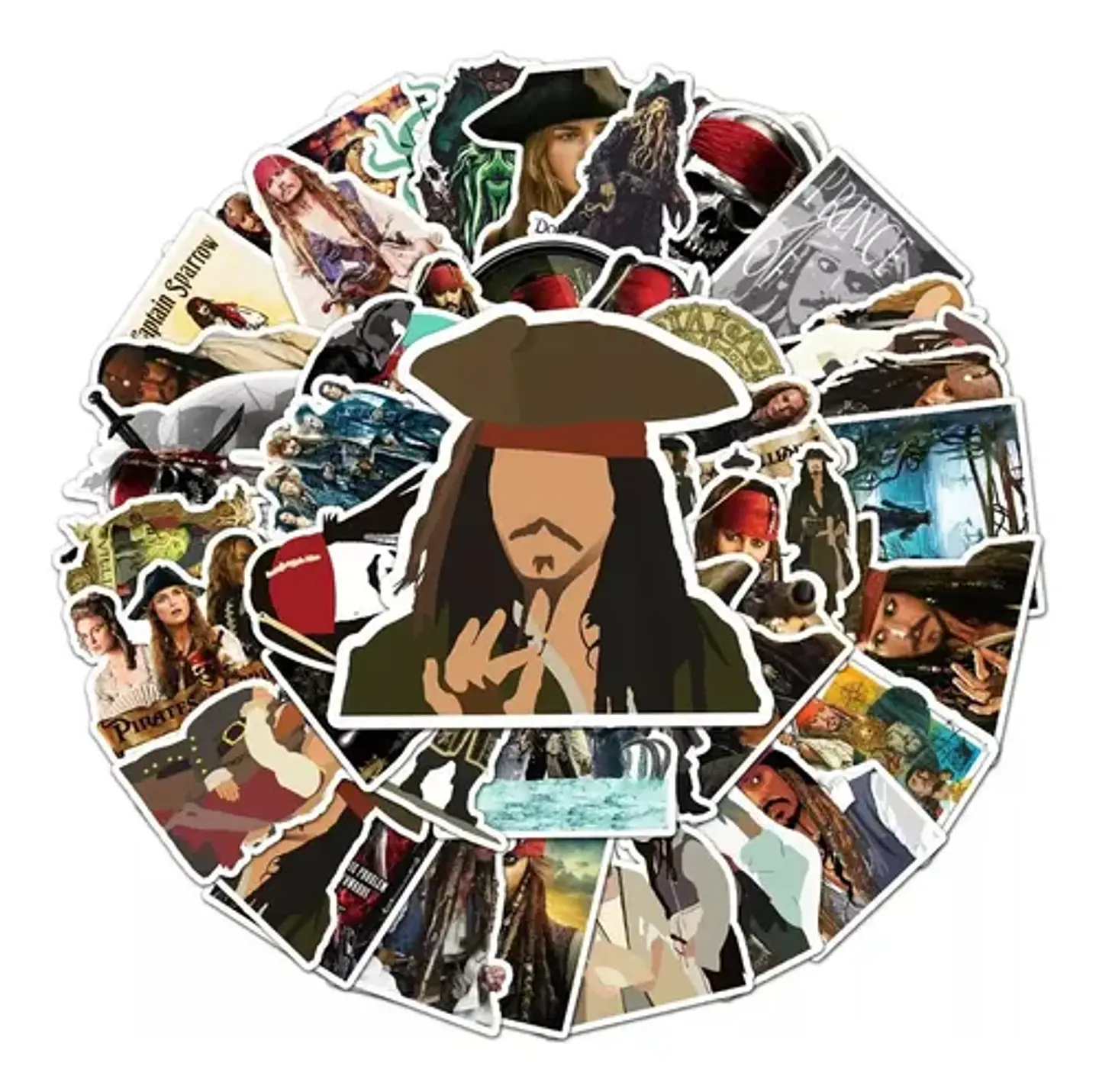 Piratas Del Caribe - Set De 50 Stickers / Calcomanias 1