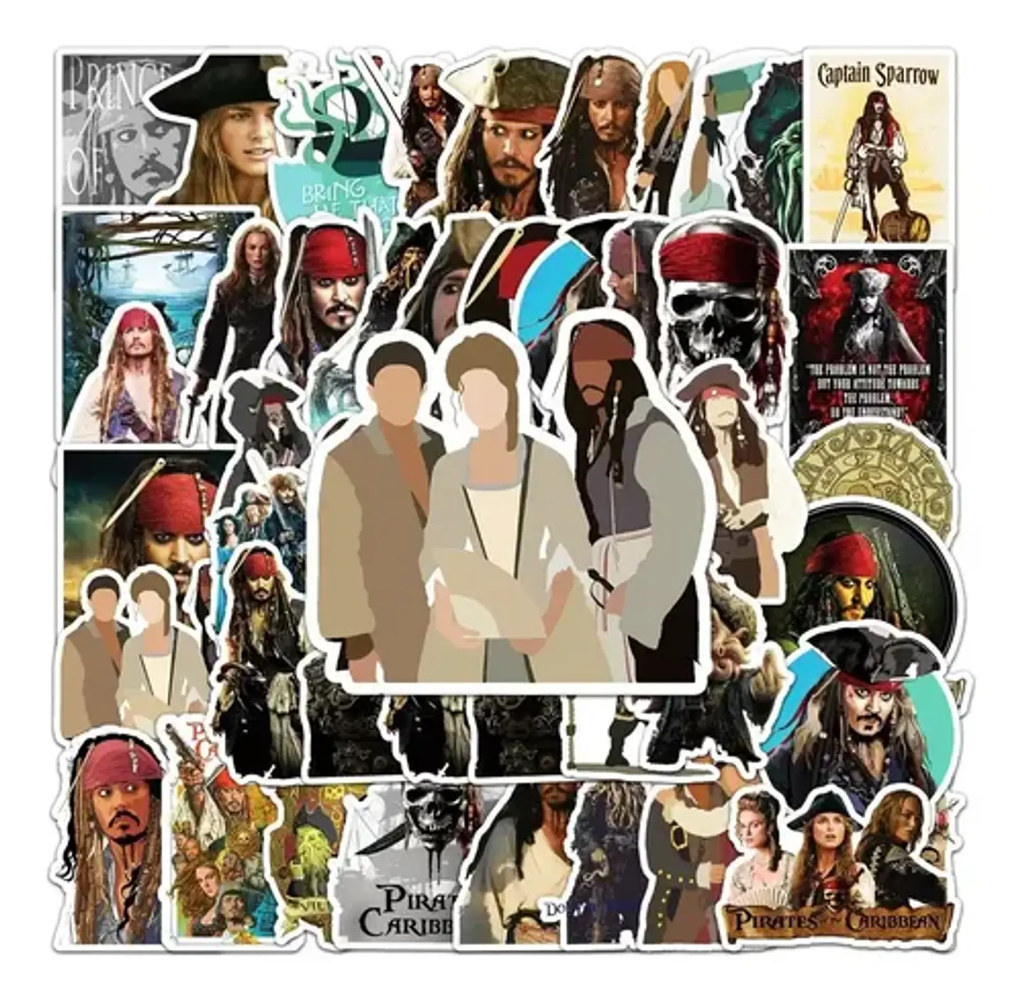 Piratas Del Caribe - Set De 50 Stickers / Calcomanias 3