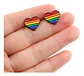 Aros Aretes Pendientes De Lgbt + Trans / Acero Quirúrgico - Miniatura 2