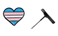 Aros Aretes Pendientes De Lgbt + Trans / Acero Quirúrgico - Miniatura 9