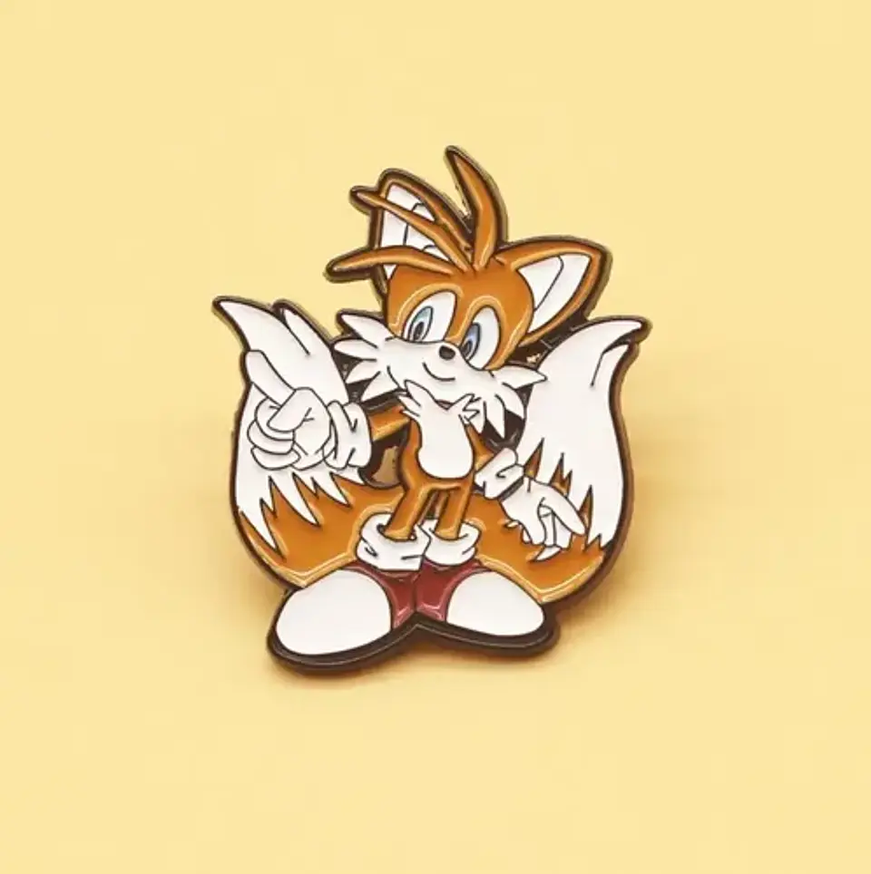 Pins De Miles  Tails  Prower / Sonic / Broches Metálicos 3