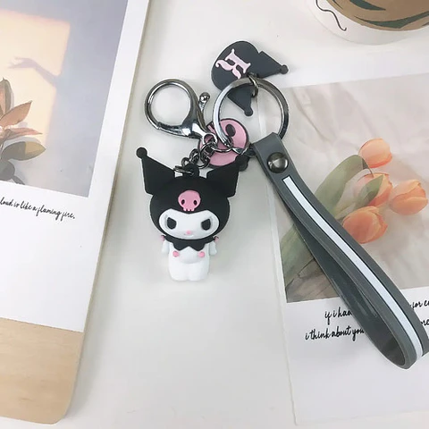 Llavero De Kuromi Con Colgante + Gancho Para Colgar