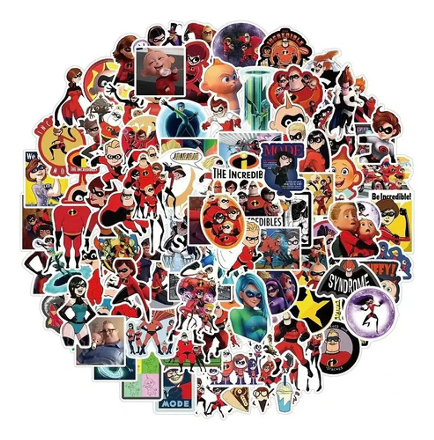 Los Increíbles - Set 50 Stickers / Calcomanias / Pegatinas 1