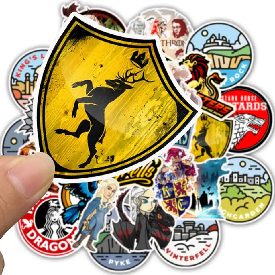 Game Of Thrones - Set 50 Stickers / Calcomanías / Pegatinas 3
