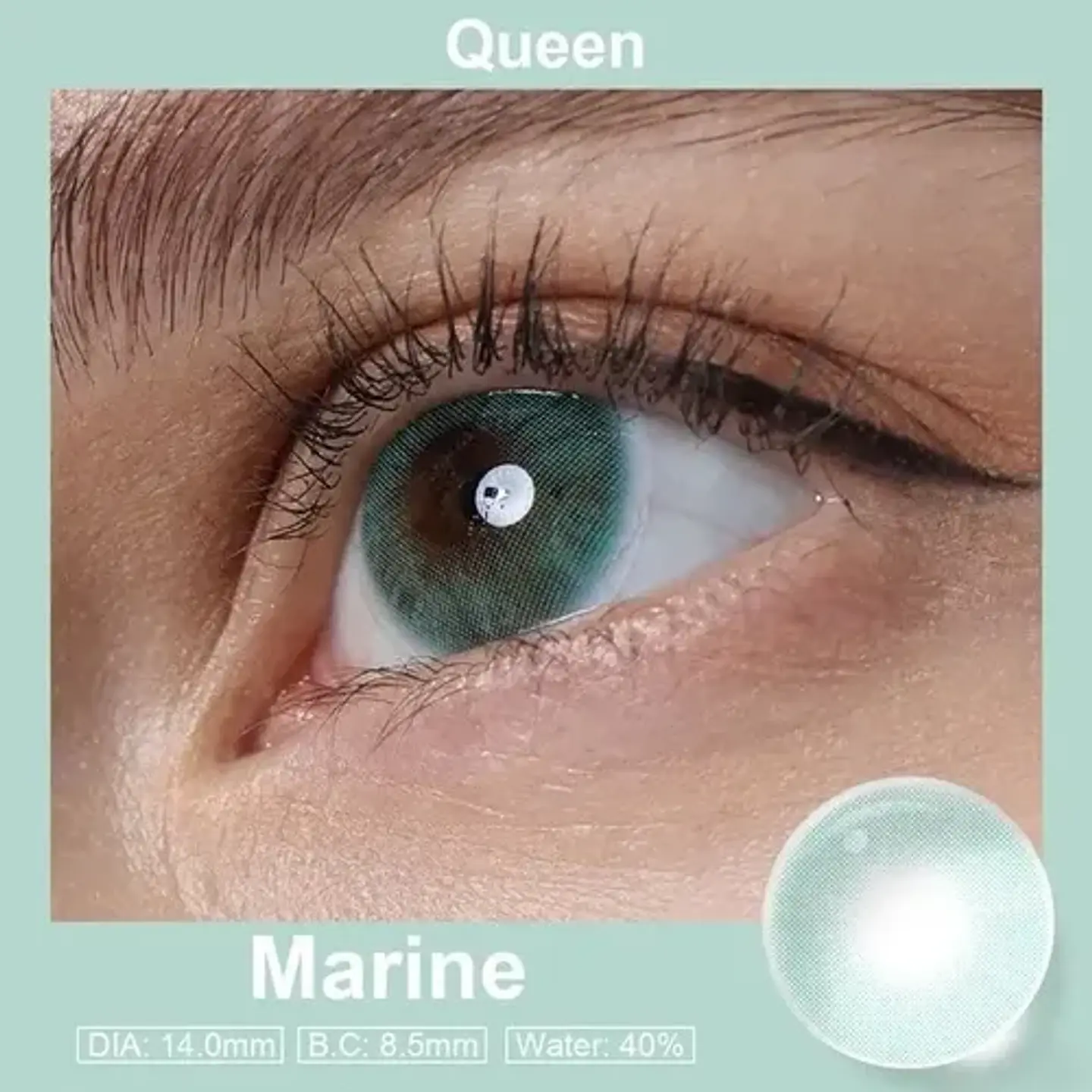 Par Lentes De Contacto En Color A Elección + Estuche 8