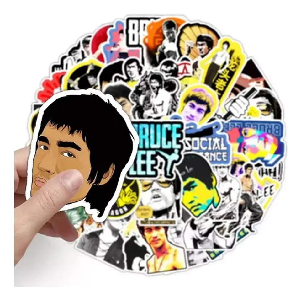 Bruce Lee - Set De 50 Stickers / Calcomanias / Pegatinas 3