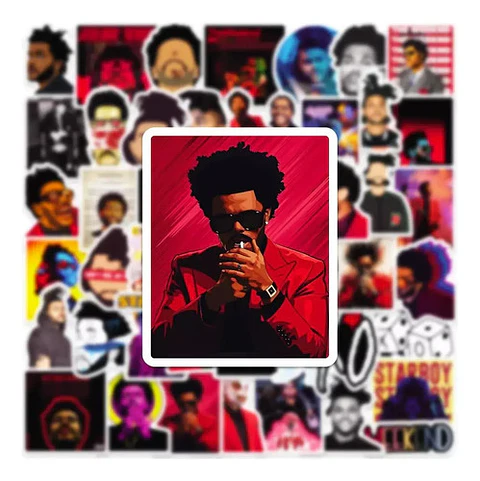 The Weeknd - Set De 50 Stickers / Calcomanias / Pegatinas