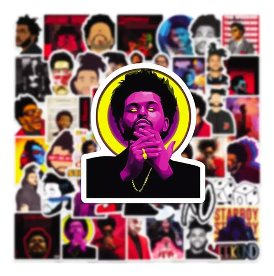 The Weeknd - Set De 50 Stickers / Calcomanias / Pegatinas 3
