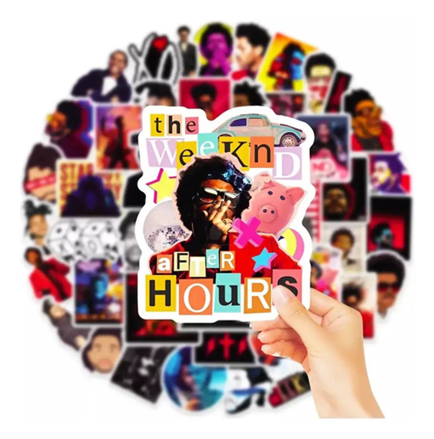 The Weeknd - Set De 50 Stickers / Calcomanias / Pegatinas 5