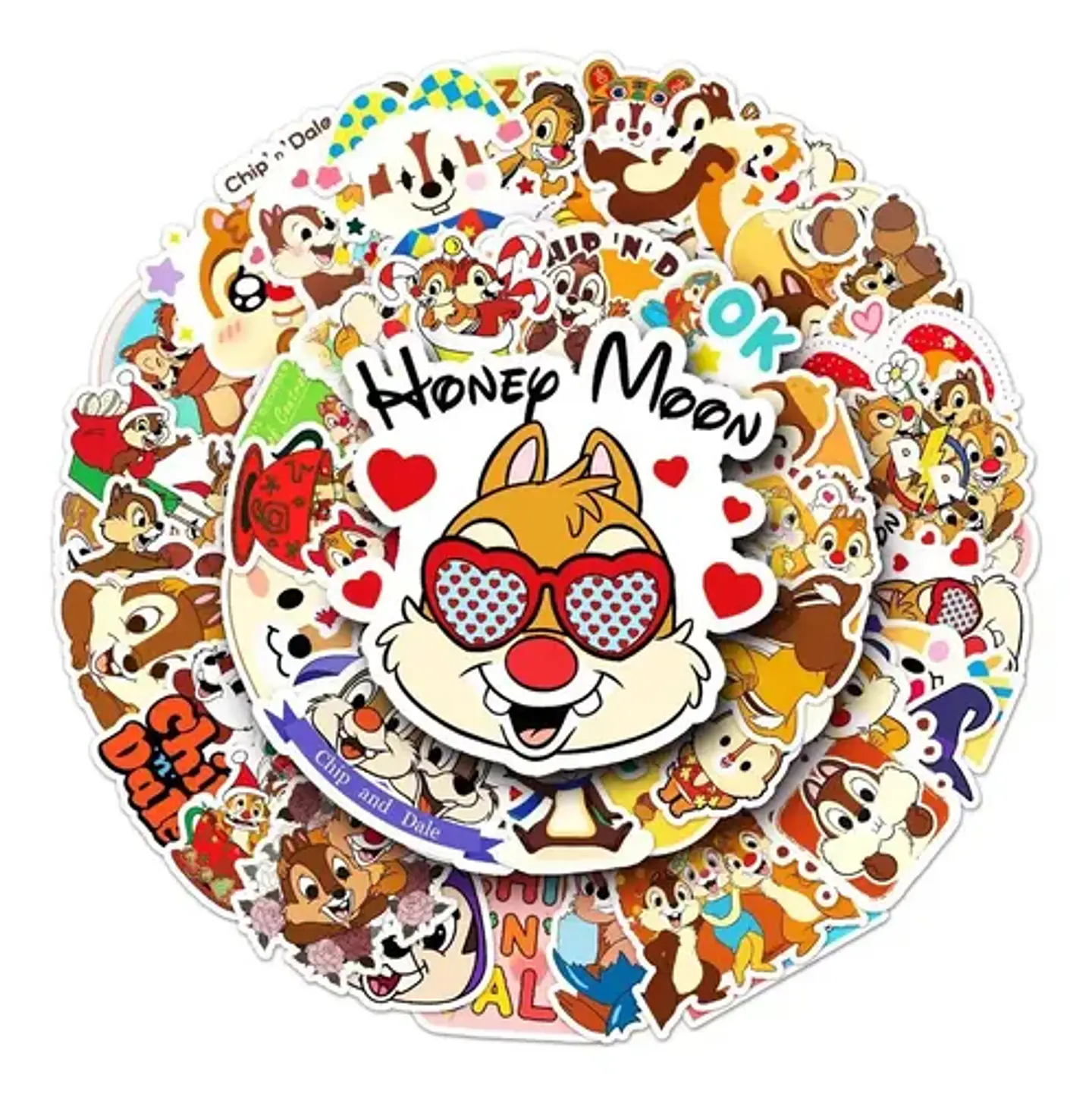 Chip 'n Dale - Set De 50 Stickers / Calcomanias / Pegatinas 1