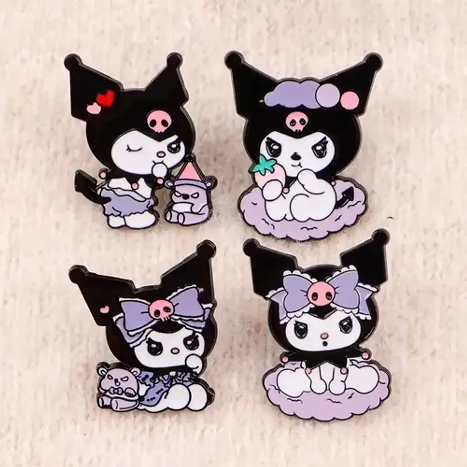 Pins De Kuromi / Hello Kitty / Broches Metálicos (pines) 16