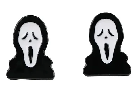 Aros Aretes Pendientes De Scream / Acero Quirúrgico