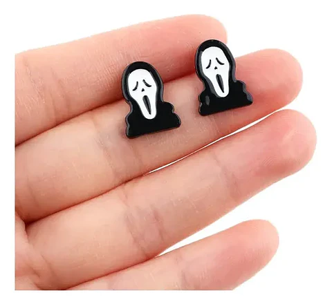 Aros Aretes Pendientes De Scream / Acero Quirúrgico