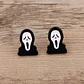 Aros Aretes Pendientes De Scream / Acero Quirúrgico - Miniatura 3