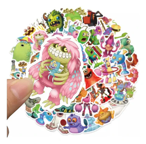 My Singing Monsters - Set De 50 Stickers / Calcomanias