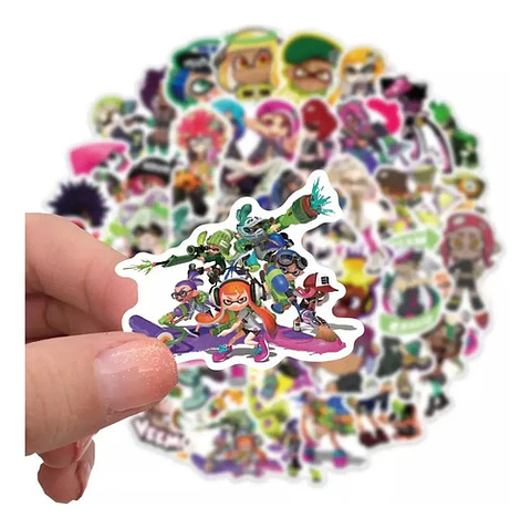 Splatoon - Set De 50 Stickers / Calcomanias / Pegatinas