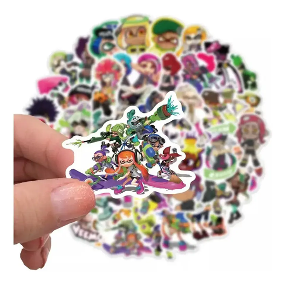 Splatoon - Set De 50 Stickers / Calcomanias / Pegatinas 2