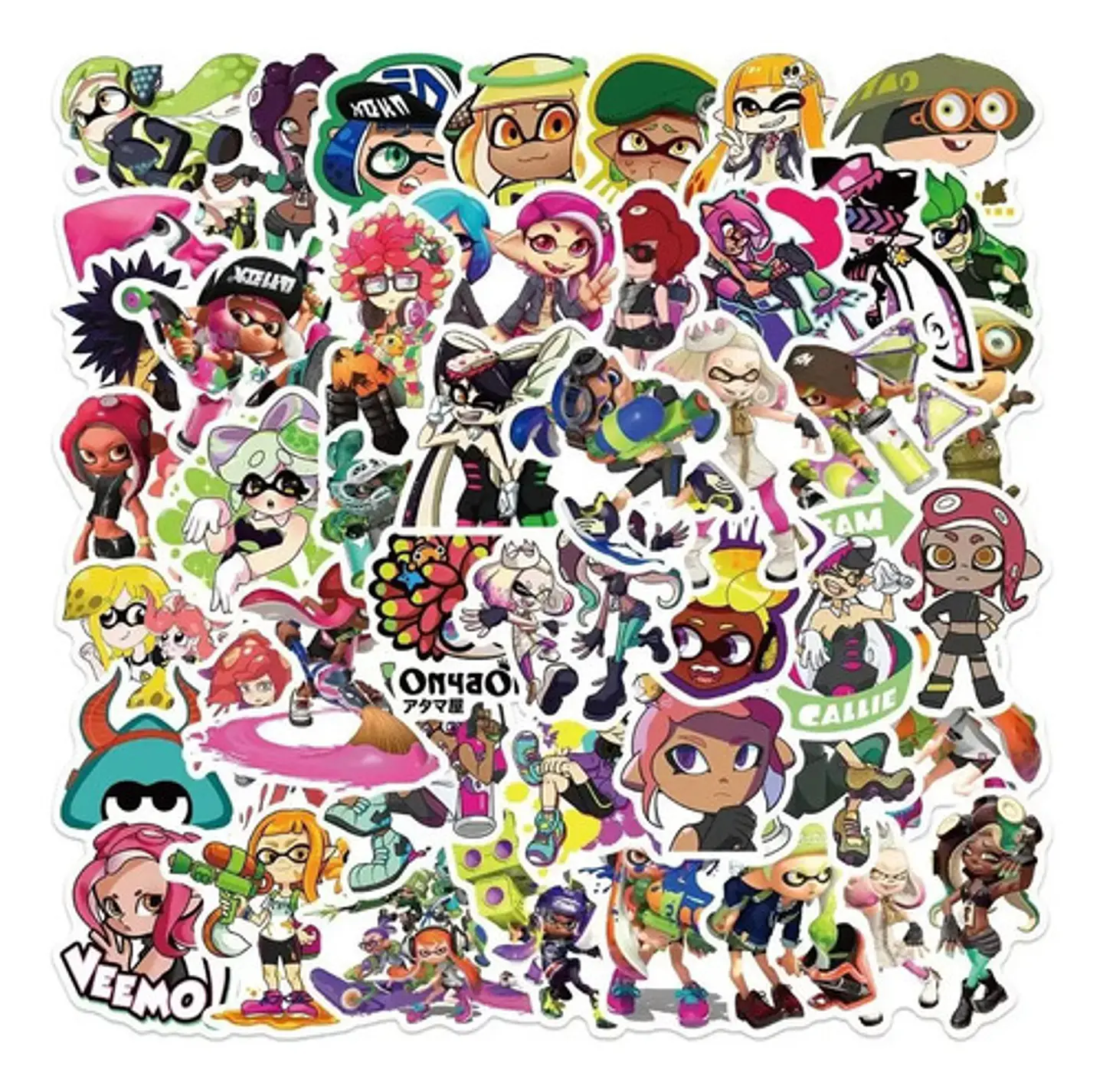 Splatoon - Set De 50 Stickers / Calcomanias / Pegatinas 3