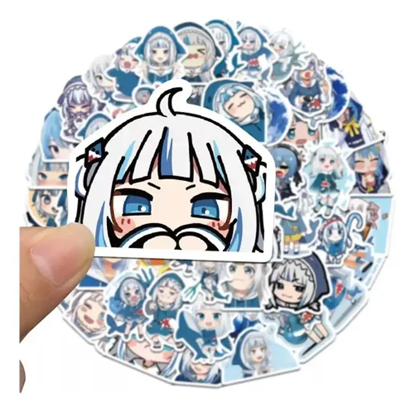 Gawr Gura - Set De 50 Stickers / Calcomanias / Pegatinas 3