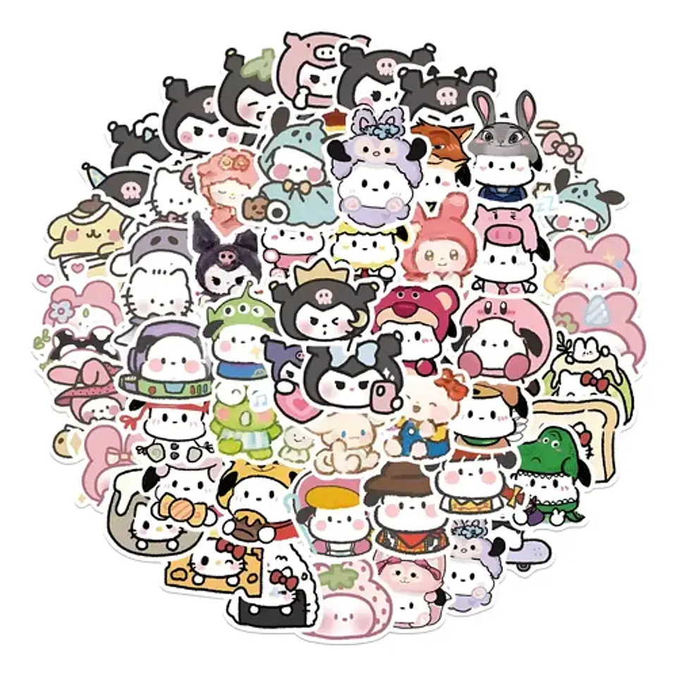 Mix Hello Kitty - Set 50 Stickers / Calcomanias / Pegatinas 1