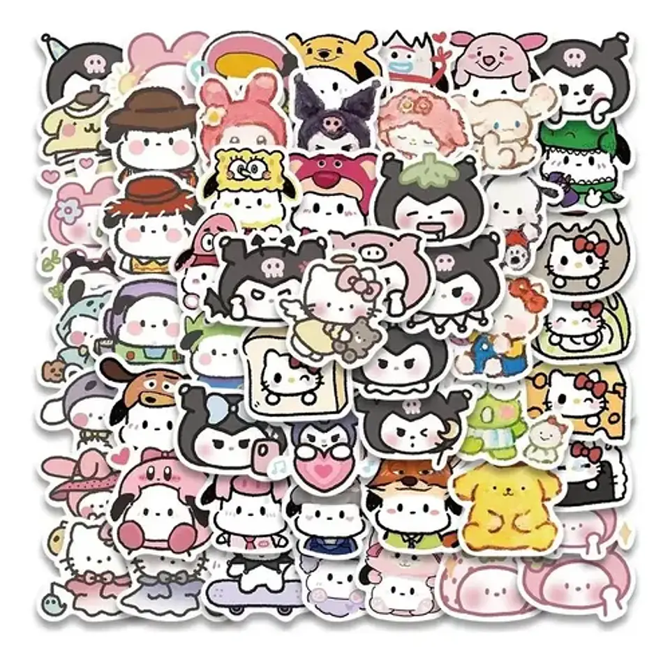 Mix Hello Kitty - Set 50 Stickers / Calcomanias / Pegatinas 8