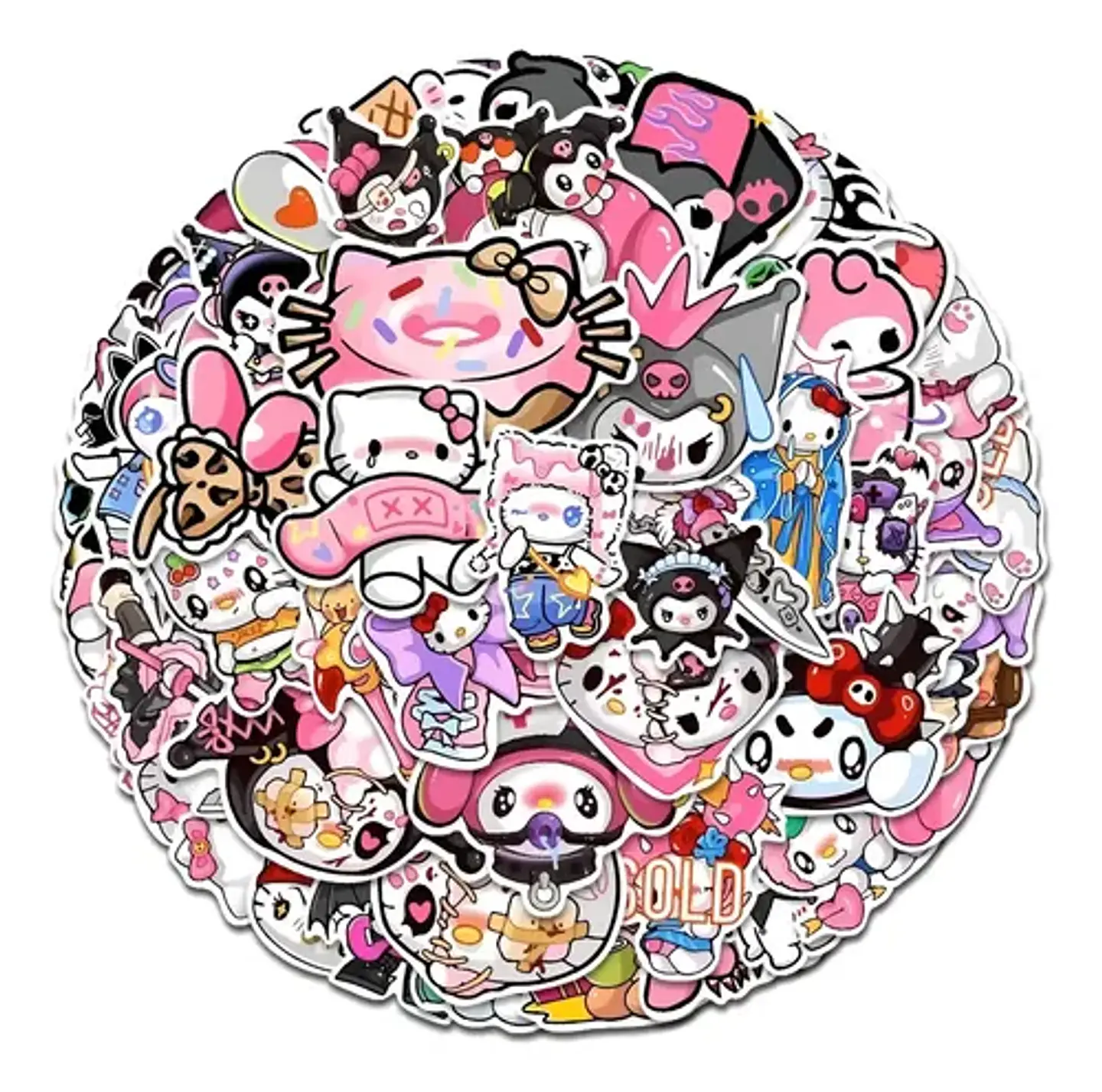 Mix Hello Kitty - Set 50 Stickers / Calcomanias / Pegatinas 9