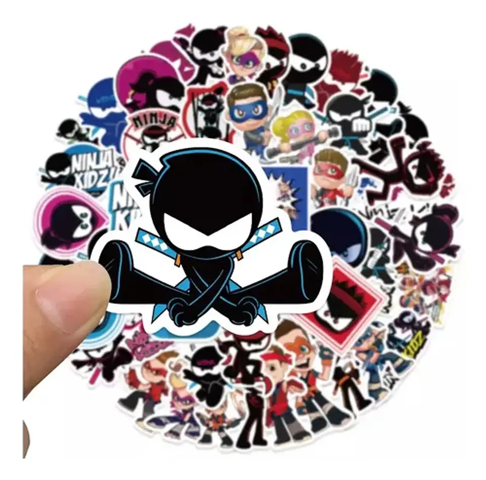 Ninja Kidz - Set De 50 Stickers / Calcomanias / Pegatinas 3