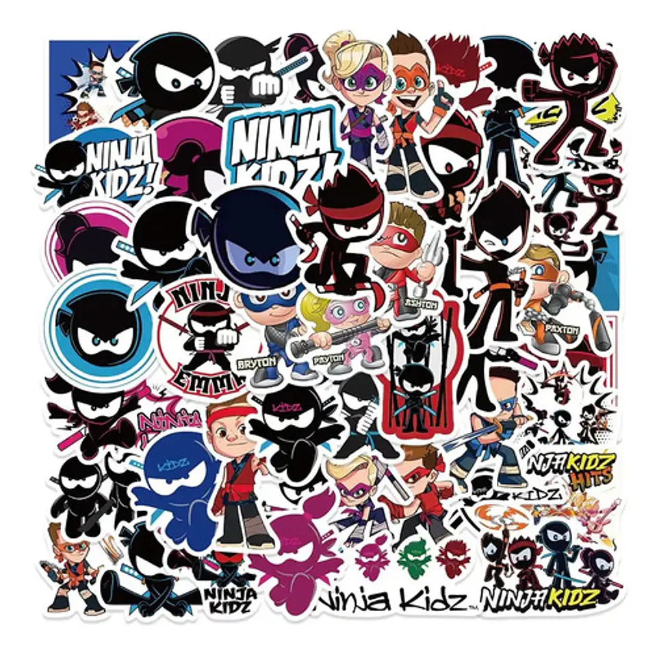 Ninja Kidz - Set De 50 Stickers / Calcomanias / Pegatinas 4