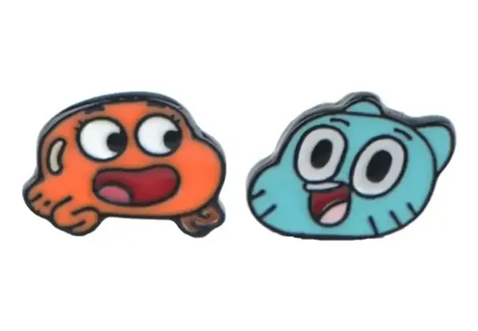 Aros Pendientes Increíble Mundo De Gumball Acero Quirúrgico 1