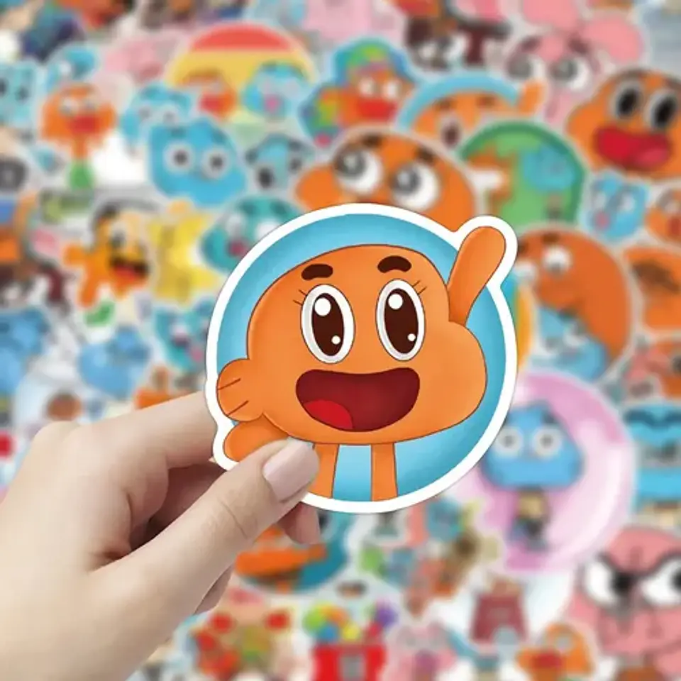 El Increíble Mundo De Gumball - Set 50 Stickers / Pegatinas 3