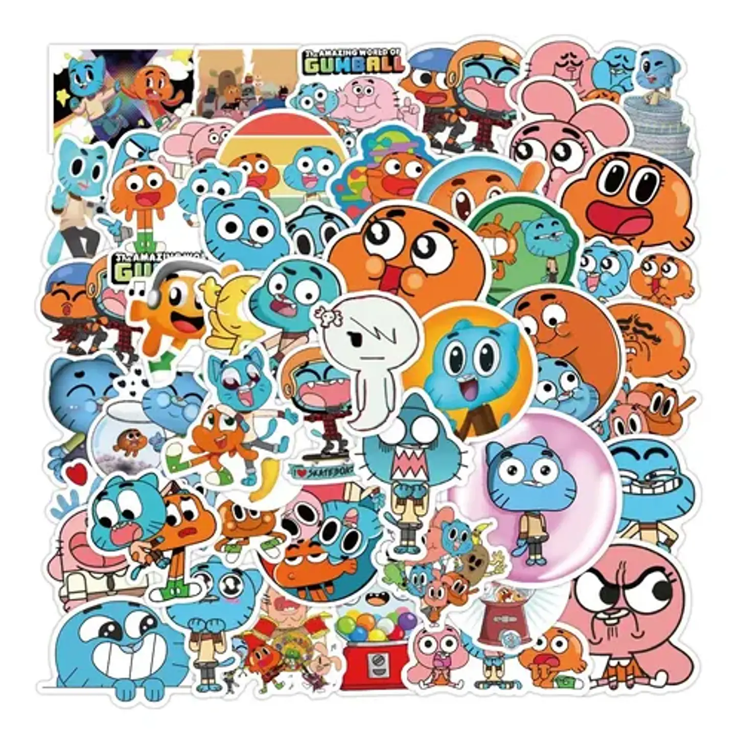El Increíble Mundo De Gumball - Set 50 Stickers / Pegatinas 4