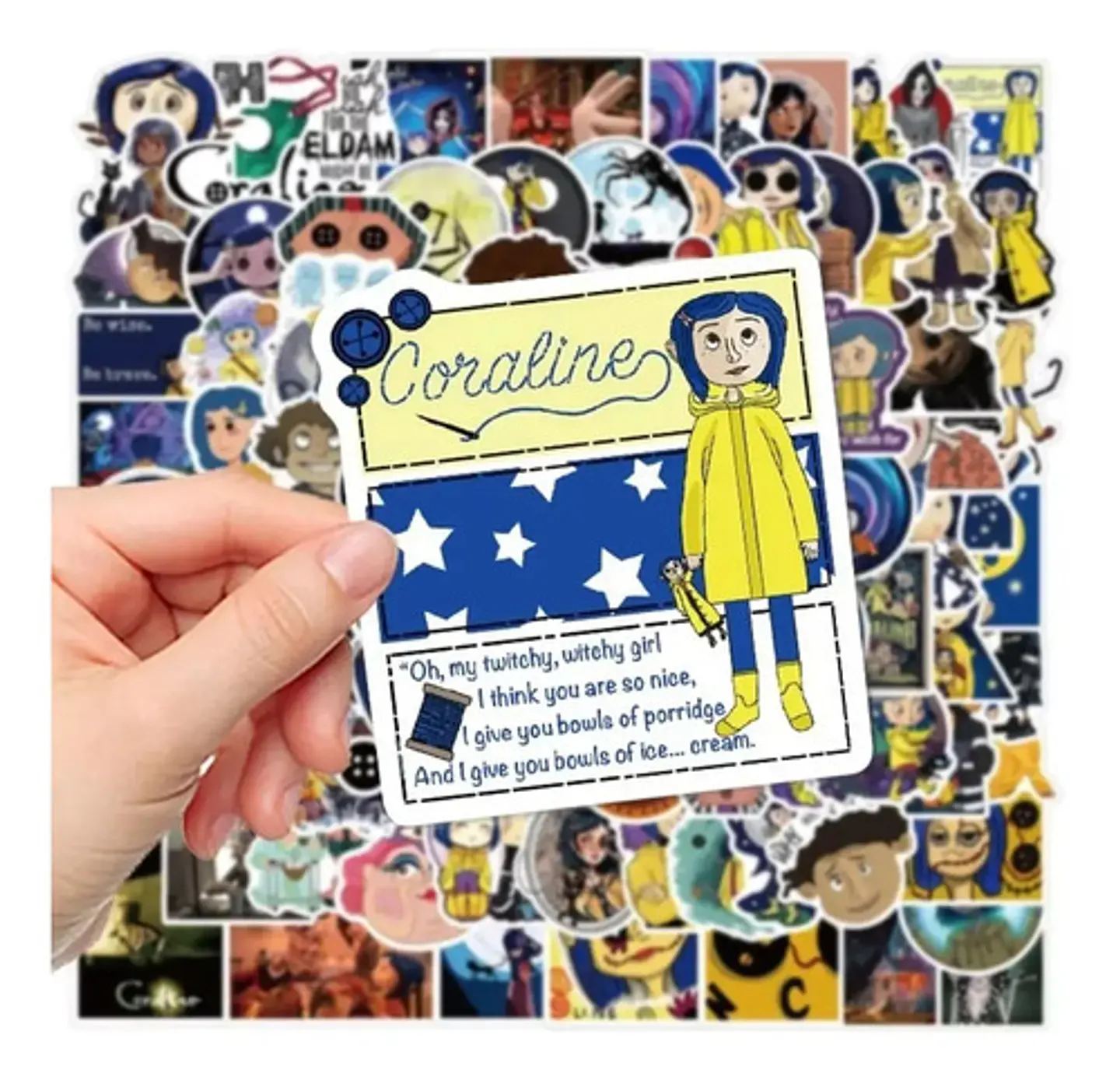 Coraline - Set De 50 Stickers / Calcomanias / Pegatinas 3