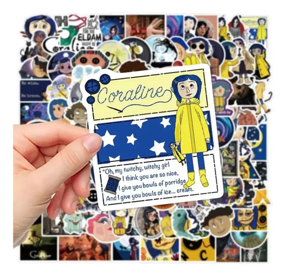 Coraline - Set De 50 Stickers / Calcomanias / Pegatinas 3