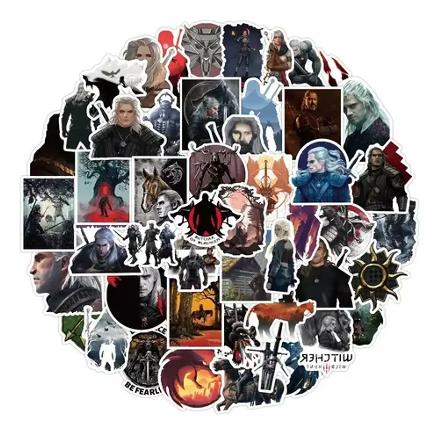 The Witcher - Set De 50 Stickers / Calcomanias / Pegatinas 1