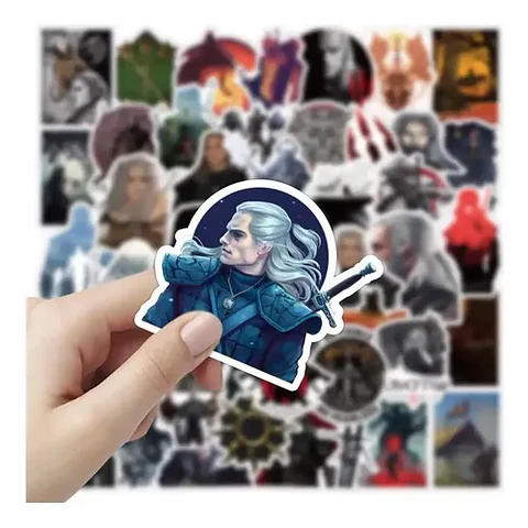 The Witcher - Set De 50 Stickers / Calcomanias / Pegatinas