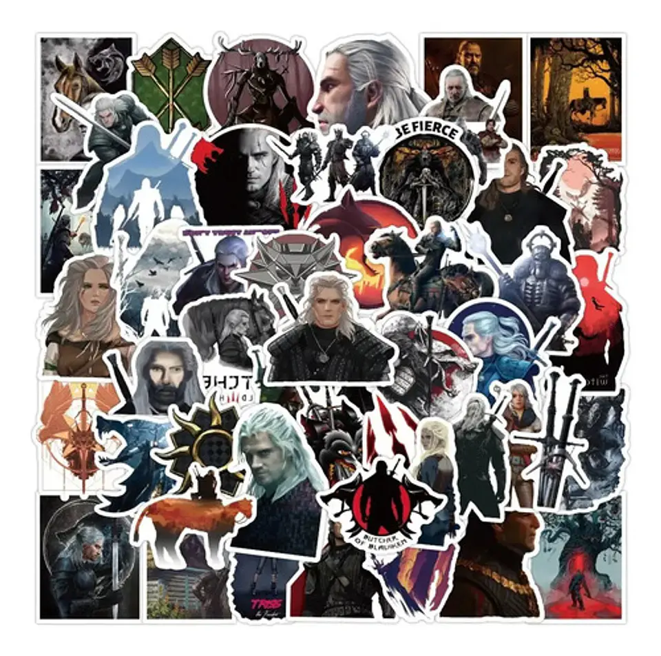 The Witcher - Set De 50 Stickers / Calcomanias / Pegatinas 5