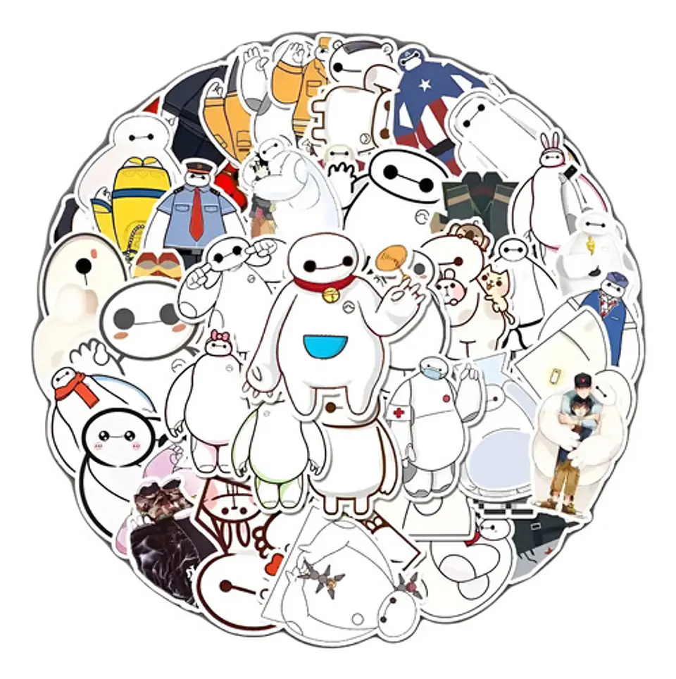 ¡baymax! - Set De 50 Stickers / Calcomanias / Pegatinas 1