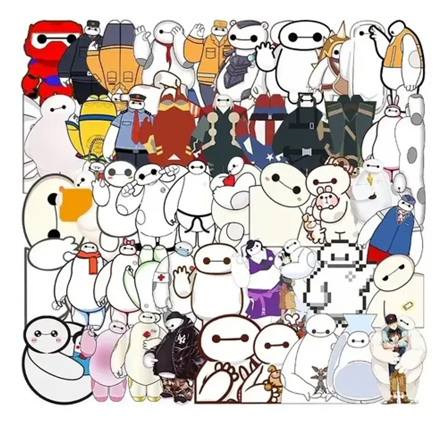¡baymax! - Set De 50 Stickers / Calcomanias / Pegatinas 5
