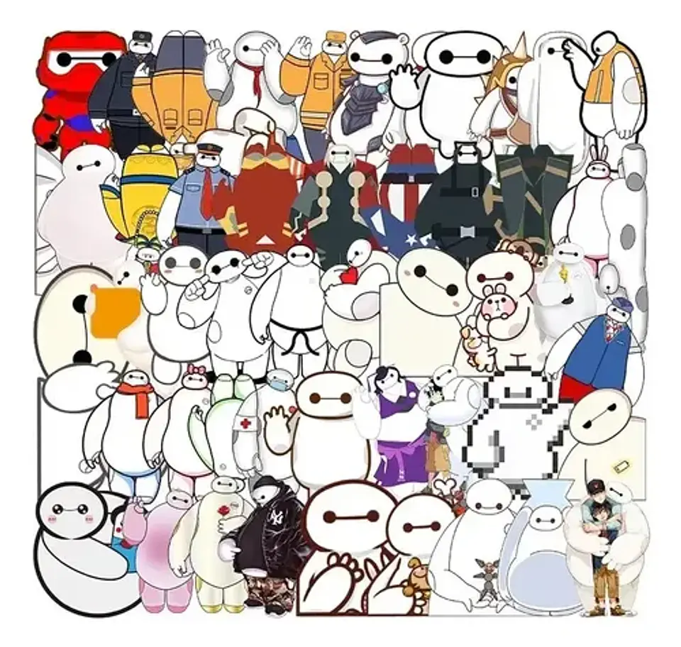 ¡baymax! - Set De 50 Stickers / Calcomanias / Pegatinas 5