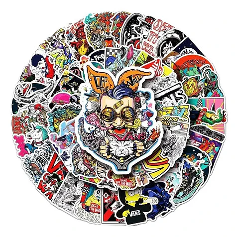 Vans - Set De 50 Stickers / Calcomanias / Pegatinas