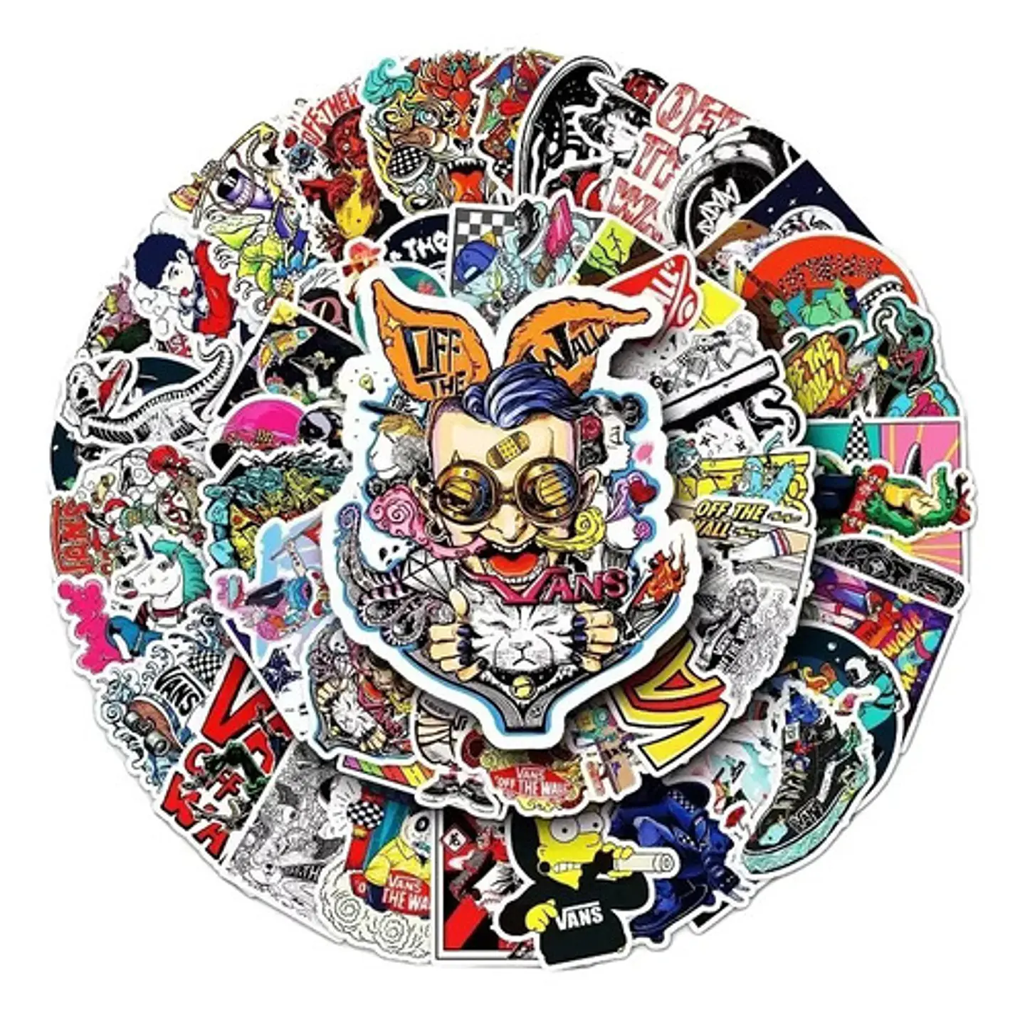 Vans - Set De 50 Stickers / Calcomanias / Pegatinas 1