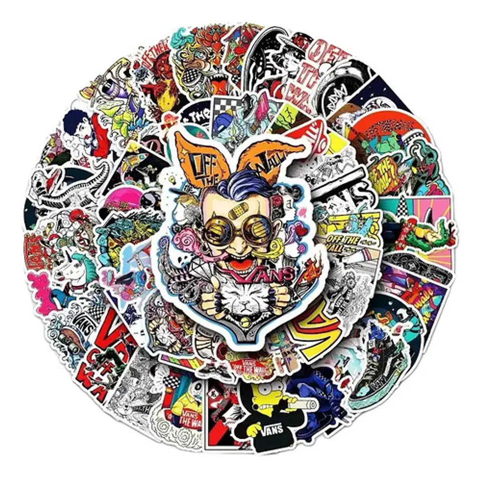 Vans - Set De 50 Stickers / Calcomanias / Pegatinas 1