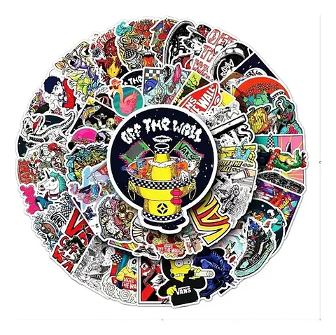 Vans - Set De 50 Stickers / Calcomanias / Pegatinas